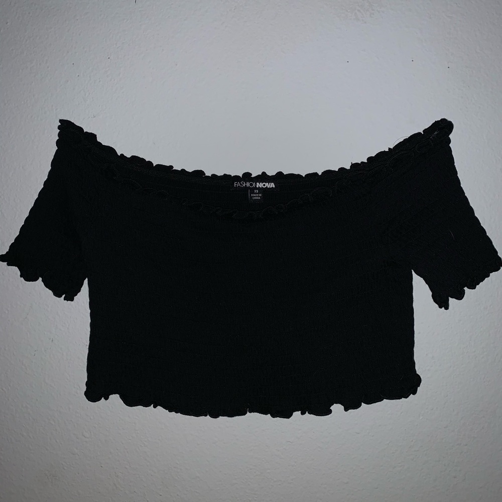 FASHION NOVA off the shoulder crop top